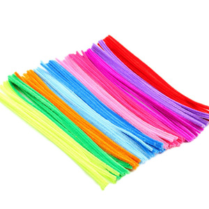 Kit d'artisanat coloré avec nettoyeurs de tuyaux pour enfants, fournitures artistiques à faire soi-même, bandes en peluche pour nourrissons et tout-petits de 0 à 3 ans - Product Image 2