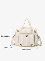 Luxe grand personnalisé nouveau voyage maman couche épaule stockage maman couche organisateur coton matelassé bébé hôpital sac