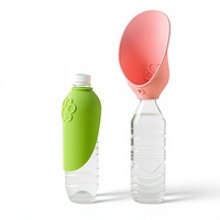 Distributeur d'eau pliable universel en silicone pour animaux de compagnie, bol de voyage anti-fuite pour chiens et chats, utilisation en extérieur
