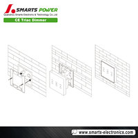 Triac gradateur de bord de fuite de lumière tactile gradateur 230v avec trois boutons CE fabricants