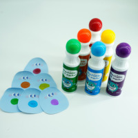 Marqueur à points à base d'eau, grande encre de 4oz, Bingo Dabbers, Marqueur De 18mm, encre à plume écologique, éponge, marqueurs à peinture