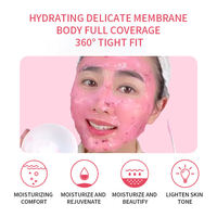 Masque Facial Coréen Bio au Rétinol et Vitamine C DIY, Poudre de Gelée de Cristal aux Pétales de Rose, Éclaircissant et Apaisant, Masque Naturel pour le Visage