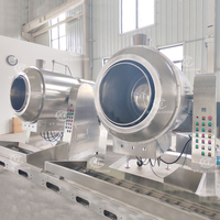 Fabrieksdirecte verkoop Automatische suikercoating- en verwarmingsmachine 70kg/batch Apparatuur voor het maken van suikerbedekte noten