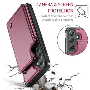 Étuis de téléphone portable 2025 pour <span class=keywords><strong>Samsung</strong></span> Galaxy S24 ultra, étui pour <span class=keywords><strong>Magsafe</strong></span>, portefeuille en cuir, anti-choc, étui RFID pour <span class=keywords><strong>Samsung</strong></span> S25 Edge - Product Image 3