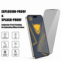 KA-W02 Golden Armor Verre trempé de 0,4 mm d'épaisseur, anti-traces de doigts, dureté 9H, haute transparence, étanche, protection complète pour téléphones mobiles