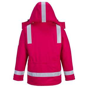 PORTWEST - FR59RERS Chaqueta de invierno roja resistente al fuego y antiestática-EAN 5036108284276 ROPA DE TRABAJO RESISTENTE A LLAMAS - Product Image 2