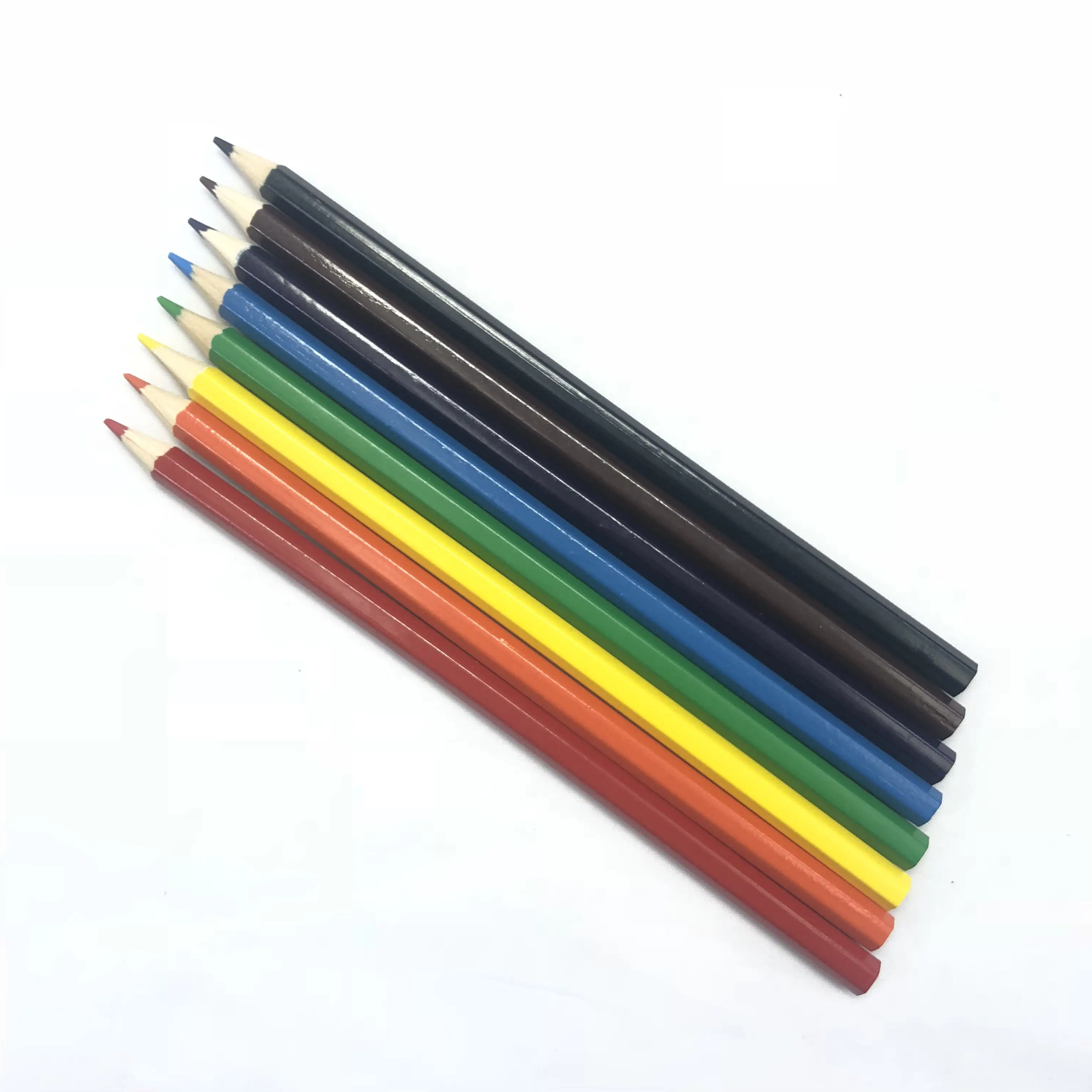Lápis de madeira colorido do oem 72 cores com logotipo personalizado