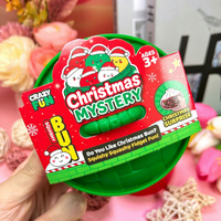 Jouet anti-stress souple en TPR en forme de boulette de Noël mystère 2026, jouet à presser à rebond lent, boîte mystère, cadeau pour enfants