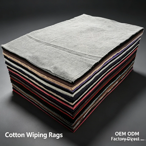 Chiffons d'essuyage en coton de couleurs mélangées, fabriqués en usine, OEM ODM, vente en gros, approvisionnement en vrac, nouveaux morceaux coupés, taille standard, essuie-tout industriels - Product Image 4