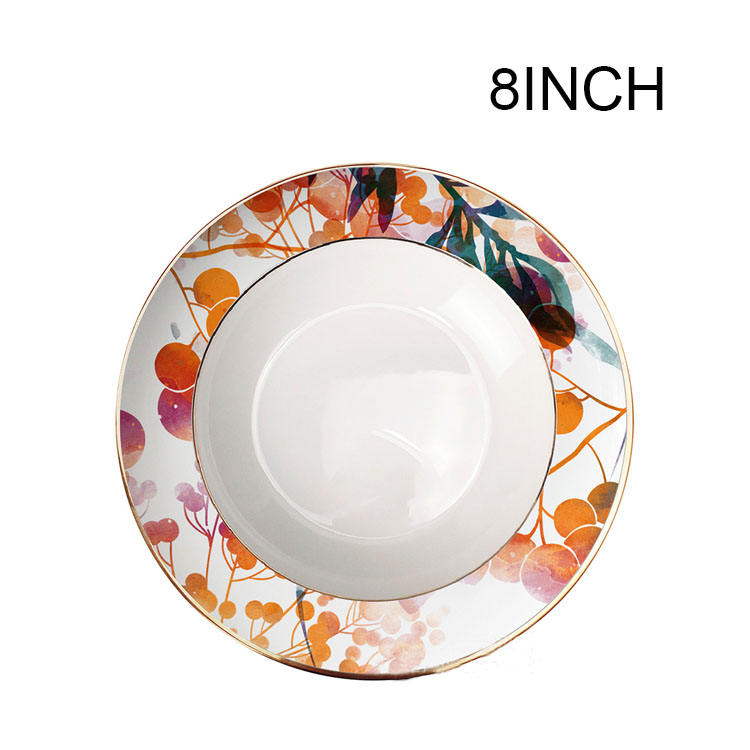 pink - 8 inch soup plate