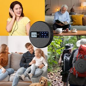 Lecteur CD Bluetooth double mode, Boombox, émetteur-récepteur audio sans fil, système audio stéréo portable avec USB AUX pour la maison - Product Image 4