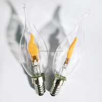 Ampoule LED C35 à effet flamme, Ampoule LED C35 scintillante, Ampoule LED C35 à effet bougie