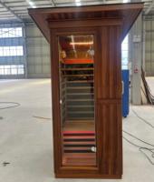 Sauna à vapeur sèche individuelle extérieure en cèdre rouge canadien, cabine de sauna infrarouge lointain
