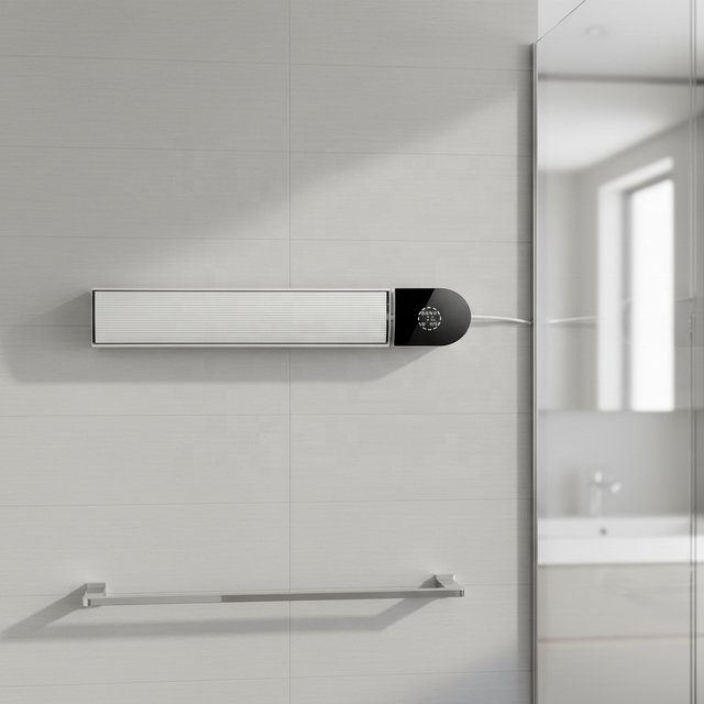 Waterproof Electric Infrared Radiant Heater Wall-Mounted Indoor Outdoor Use Garden Bedroom Bathroom Carbon Fiber IP44