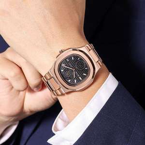 Montre pour homme Skmei 2423, bracelet en acier inoxydable de luxe, mouvement à quartz, montres étanches, montre homme, Relogio Masculino, horloge - Product Image 6