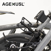 Pédales à dégagement rapide gauche pour vélo, axe en titane, pédale en alliage d'aluminium CNC, adaptées aux vélos pliants Brompton Pikes 3Sixty