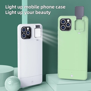 Custodia per telefono a LED per <span class=keywords><strong>Iphone</strong></span> 14 13 Pro Selfie Ring Flash Photo Fill Light custodia per telefono con fotocamera Flash portatile Mini torcia esterna - Product Image 4