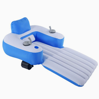 Chaise flottante gonflable rotative à 360 degrés à piles, flotteur de piscine à propulsion électrique pour la relaxation aquatique