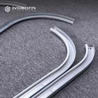Rail de porte de garage en acier galvanisé de haute qualité et durable avec installation par vis, résistant à la rouille, pour porte sectionnelle