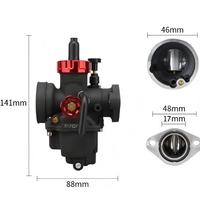 Carburateur universel de haute qualité PBRabbit pour compartiment moteur de moto, construction en acier et aluminium, garantie 1 an