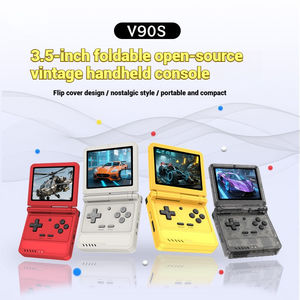 NKIWI New Arrival <span class=keywords><strong>Powkiddy</strong></span> V90S Console de jeu vidéo Écran 3.5 pouces Système Linux Portable Retro Flip Miyoo Mini Plus 64GB - Product Image 2