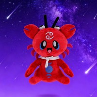 Peluche officielle personnalisée sur mesure Peluche personnalisée Douze Constellations Poupée Cancer Peluche Poupée Tissus recyclés Peluche de voyage