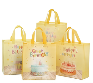 Bolsas de Regalo de Tela No Tejida con Estampado de Feliz Cumpleaños para Niños, Bolsas de Regalo con Diseño de Dibujos Animados para Decoración de Fiestas, Artículos para Fiestas - Product Image 2