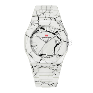 Montre à quartz unisexe, boîtier en résine ABS, lunette géométrique, style sportif, montre-bracelet légère et décontractée - Product Image 1