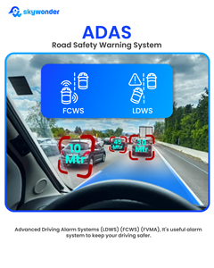 스카이원더 D10 4G 차량용 블랙박스 ADAS 라이브 스트림 <span class=keywords><strong>1080P</strong></span> HD 듀얼 렌즈 카메라 GPS 추적 WiFi 핫스팟 다중 알람 <span class=keywords><strong>DVR</strong></span> 대시캠 - Product Image 3