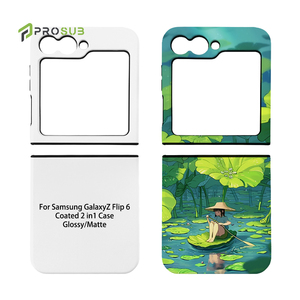 Coques de téléphone vierges 3D 2-en-1 enduites, mates et brillantes, pour Samsung Z <span class=keywords><strong>Flip</strong></span> 6, vente en gros Prosub Factory - Product Image 1