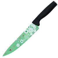 TOALLWIN couteaux de cuisine accessoires en acier inoxydable 3Cr13 couteau de cuisine couteau de chef de cuisine en métal avec motif enduit