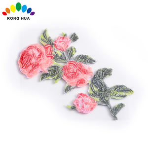 Bordado personalizado con logotipo de flor, letras en inglés, planchar en la ropa, parches de Towe 85 - Product Image 2