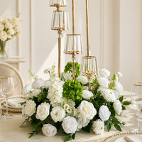 Boule de fleurs artificielles pour centre de table, décoration de mariage, réception, scène de banquet, toile de fond de fête, fournitures de décoration événementielle