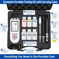 Testeur de qualité de l'eau portable 3 en 1, pH-mètre, conductimètre, mesureur de DO optique avec charge de type C et stockage de 3000 groupes de données