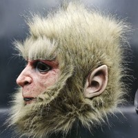Masque émulsion DIY Sun Wukong style Kunishio unisexe, accessoire de cosplay fantastique et science-fiction, pour fête, costume, performance et danse
