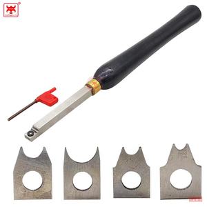 NOUVEAU Lot de 4 gouges HSS interchangeables pour tournage sur <span class=keywords><strong>bois</strong></span>, pour tiges de projets - Product Image 6