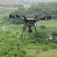 Caméra thermique Open Fly Q20KTIRM 4K avec zoom optique 20x, télémètre laser 3 km, suivi d'objets à 3 capteurs, panoramique 360°, 0,0 kg