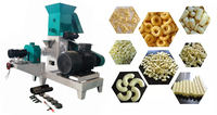 Tube creux haute performance bouffée de maïs bouffée de collation cercle de riz Laddu faire Machine bouffée de maïs Snack extrudeuse de machines alimentaires