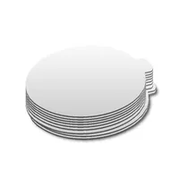 Plateau à gâteau personnalisable en carton ondulé doré, argenté ou blanc – Base en carton pour gâteau