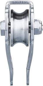Poulie de chariot en acier inoxydable CTSC avec protection pour les mains et <span class=keywords><strong>mousqueton</strong></span>, pour la sécurité sportive et le levage jusqu'à 800 lbs - Product Image 3