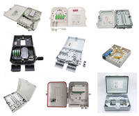 Boîtier de terminaison FAT GL FTTH 16 fibres, étanche IP65, ignifuge 94-V0, avec cassettes de répartition à deux étages
