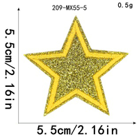 Patchs thermocollants brodés de sequins étoiles scintillantes colorées pour sweats à capuche, chapeaux et sacs