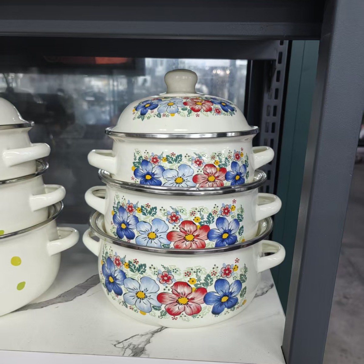 Ensemble trois pièces blanc pot mi-été