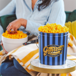 Sang Trọng Tùy Chỉnh Vòng Lớn Kim Loại Bỏng Ngô Hộp Thiếc Bao Bì Xô Đá Cho Khối Lượng Lớn Với Nắp Và Xử Lý - Product Image 5