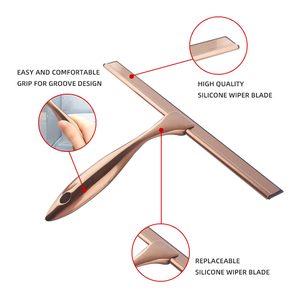 New Stainless Steel Glass Squeegee With CE Approval Portable Bathroom <strong>Cleaner</strong> Rose Gold <strong>Window</strong> Cleaning <strong>Kit</strong> for Shower Use - Product Image 3