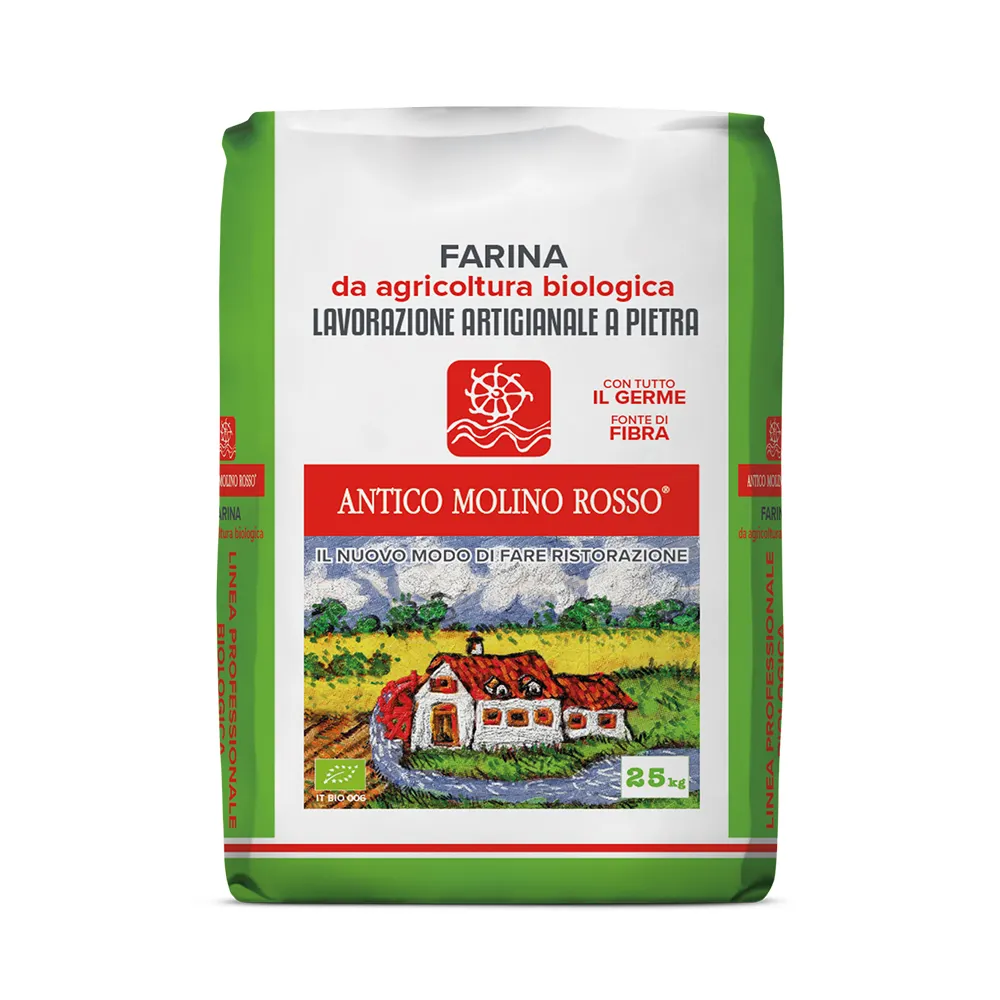 25 Kg Top Venda Refeição Integral Orgânica 5 Cereais Com Sementes De Papoula Uso De Farinha Para Pão E Pizza 100% Made In Italy