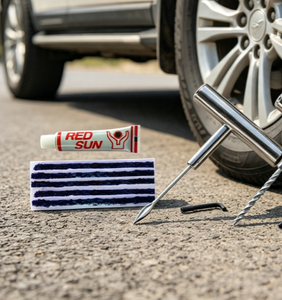 Kit Universale per Riparazione Pneumatici, Attrezzi Portatili per Riparare Gomme Tubeless di Camion, Autobus e Moto - Product Image 2