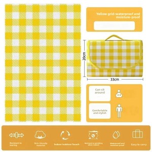 Tapis de pique-nique d'extérieur, épais, imperméable, antidérapant, pliable, portable, pour usage intérieur/extérieur, plage, camping - Product Image 3