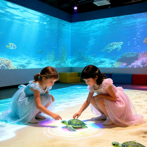 Système de projection immersive 3D pour enfants, adapté aux aires de jeux intérieures, musées, salles d'art, centres scientifiques et lieux éducatifs - Product Image 1