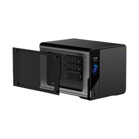 Mini serveur de stockage NAS domestique 4 baies Intel N100 8GB DDR5 Dual Lan 2.5GbE USB3.2 Type C 4K SATA HDD SSD Docker
